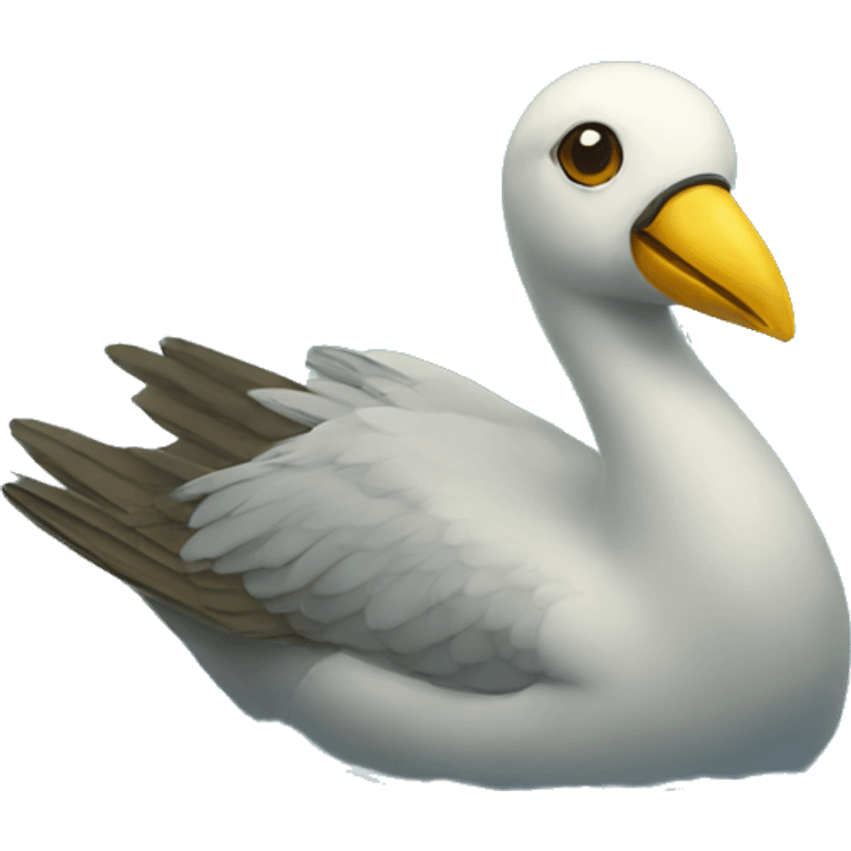 bird swim emoji