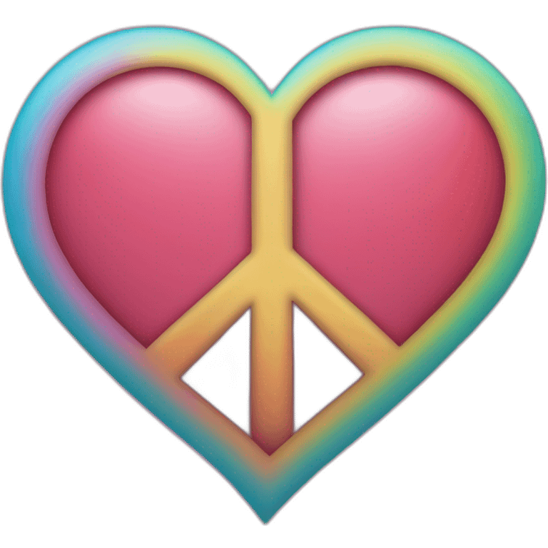 Heart and Peace emoji