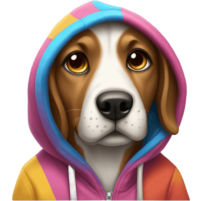 dog wearing a hoodie  emoji