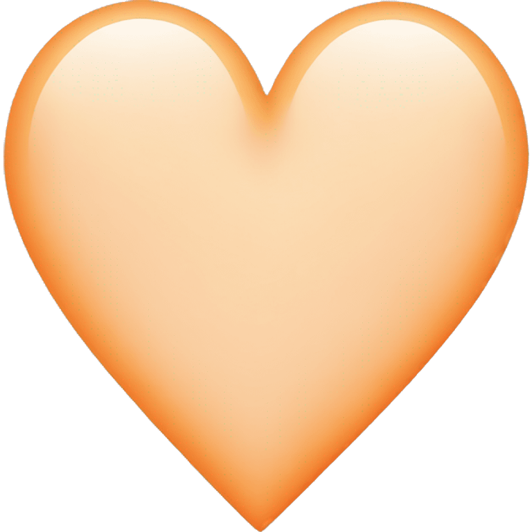 very pale orange heart shape emoji