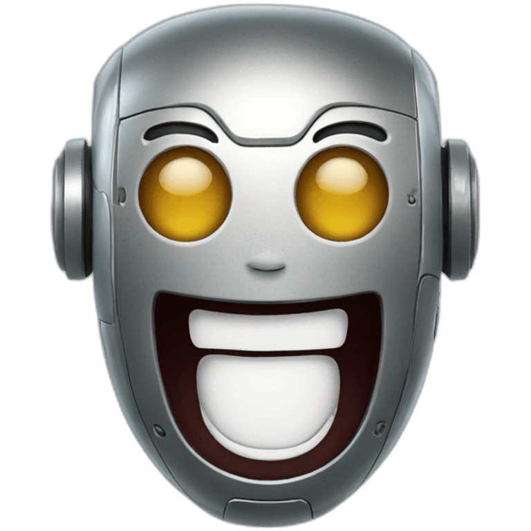 robot laughing emoji