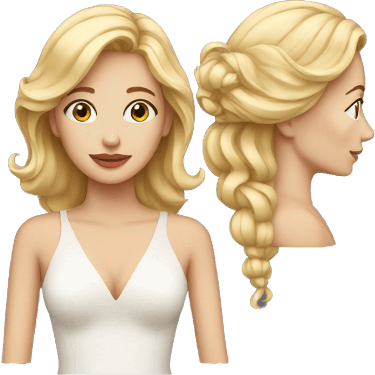 Actress with blond hair with Oscar  emoji