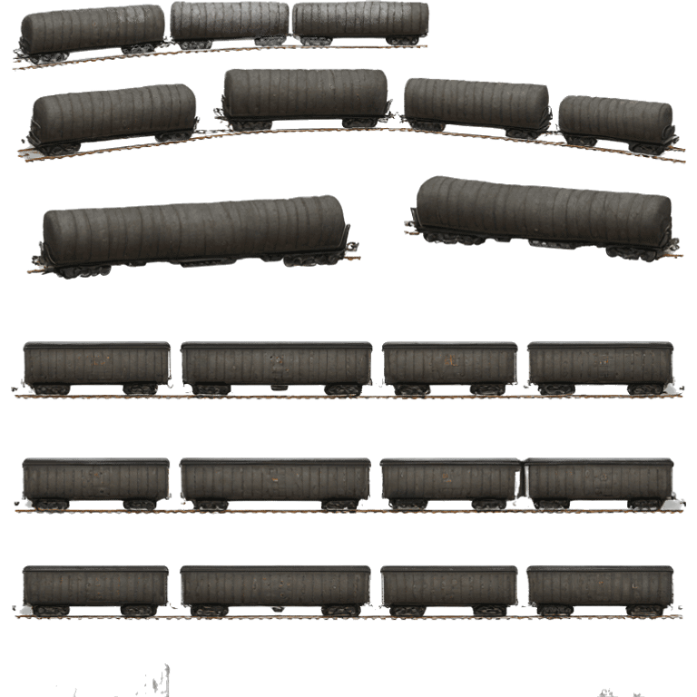 full train car with coal old emoji