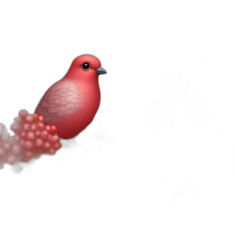 Ukraine, red viburnum dove emoji