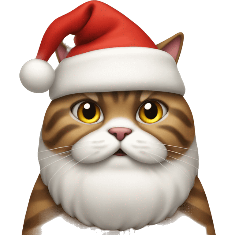 Fat cat Santa  emoji