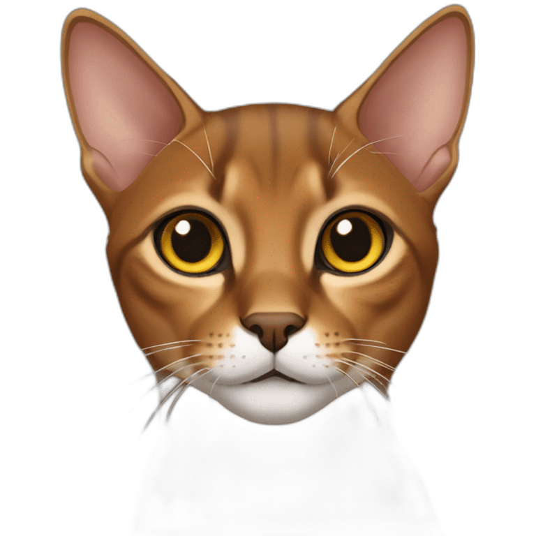 Abyssinian cat emoji