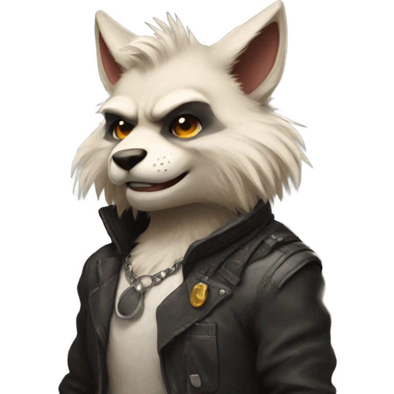 Anthropomorphic, furry, badass, fursona emoji