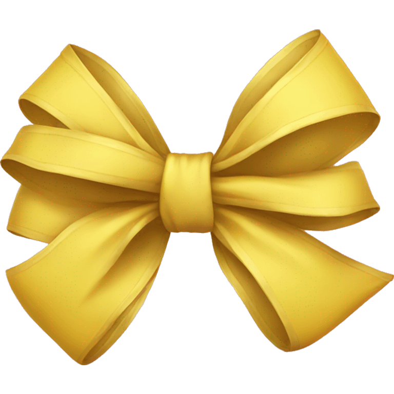 Yellow bow emoji