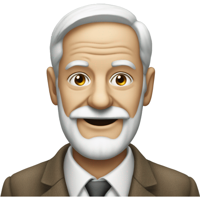 Freud face smiling emoji