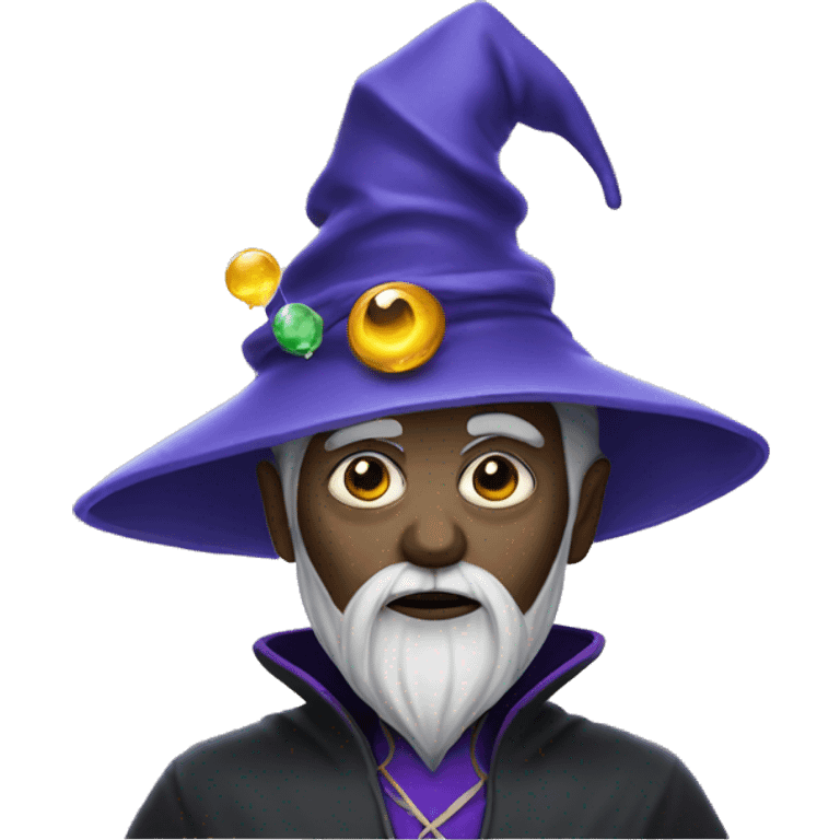 Wizard mixed with an alien  emoji