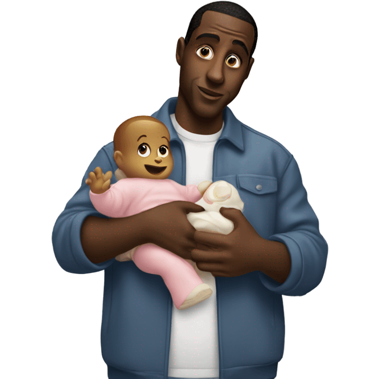 diddy holding baby oil and baby emoji