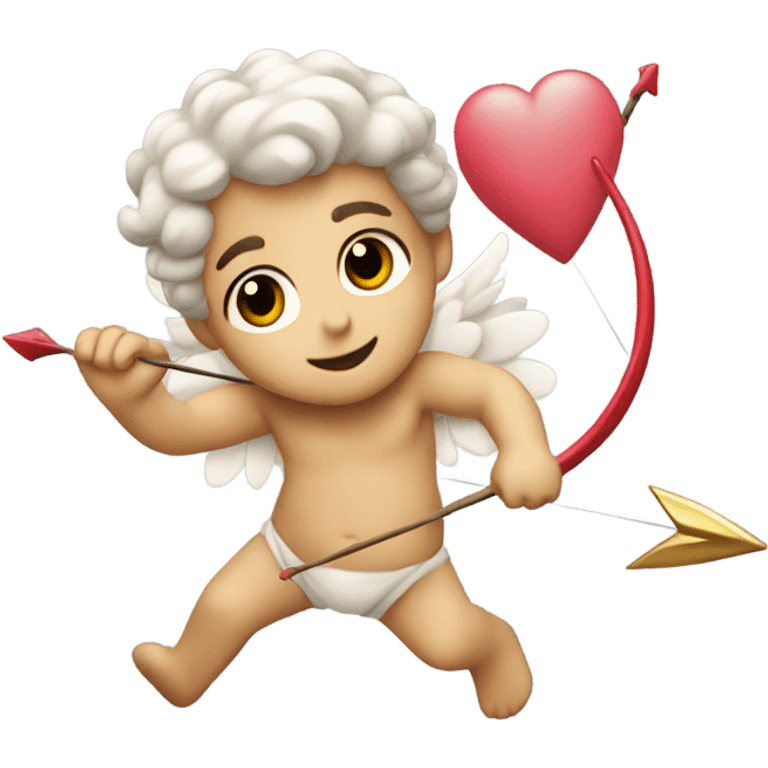 Cupido y su flecha de amor emoji