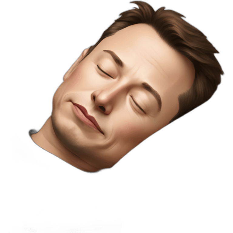 sleeping elon musk emoji