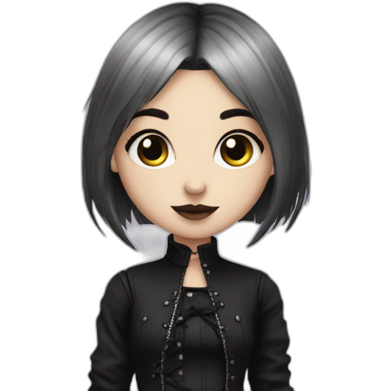 cute goth girl emoji