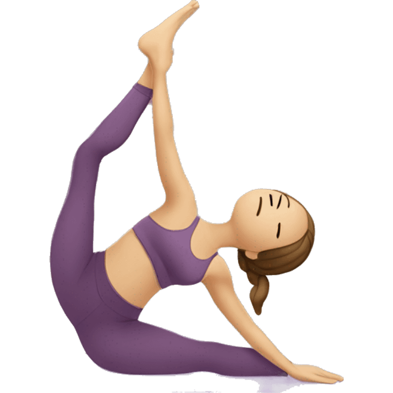 Yoga girl  emoji