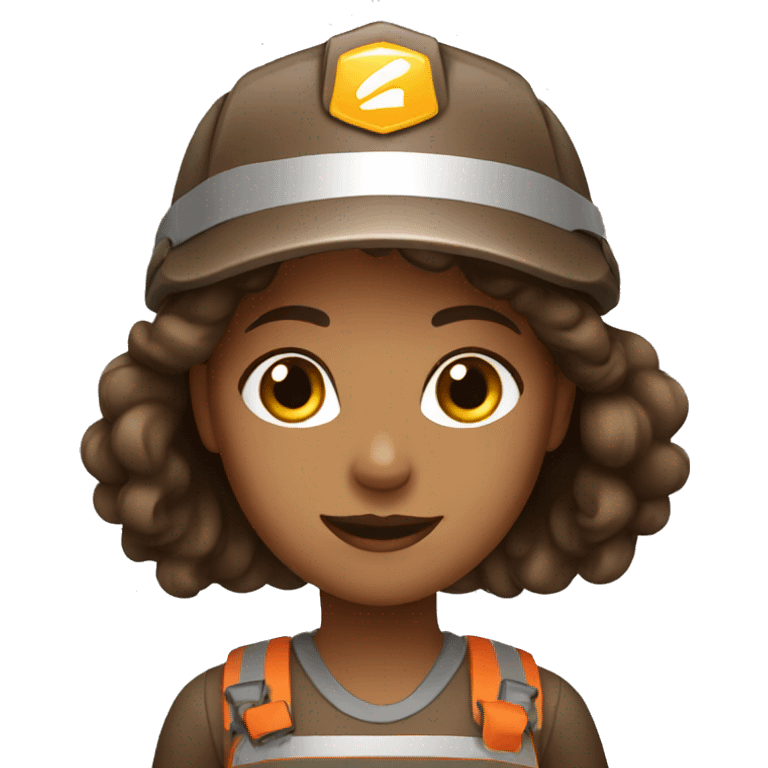 Brown Safety girl emoji