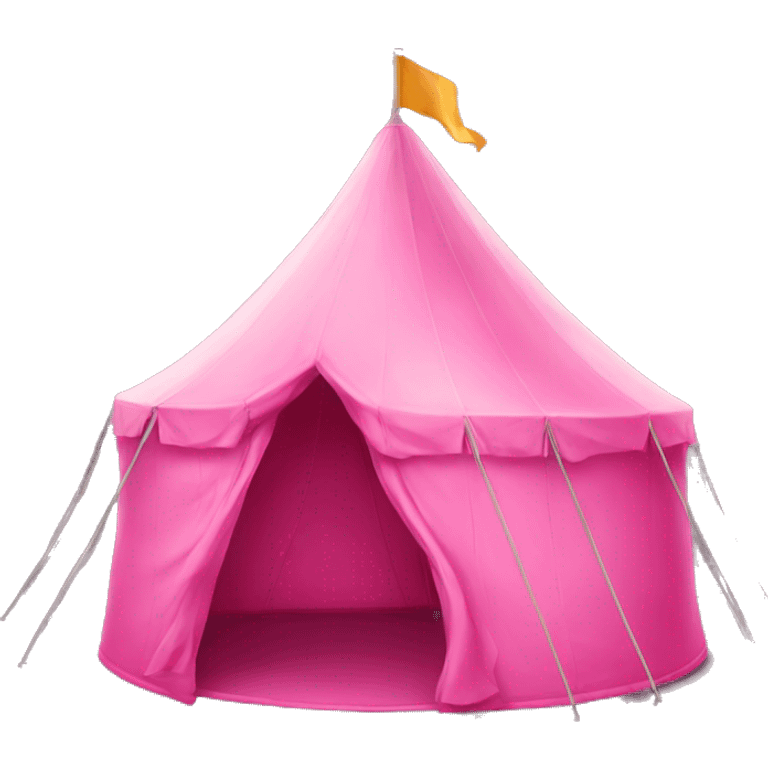 Pink tent emoji