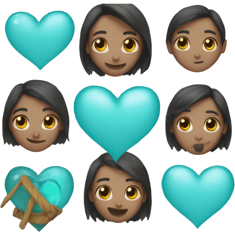 aqua heart emoji