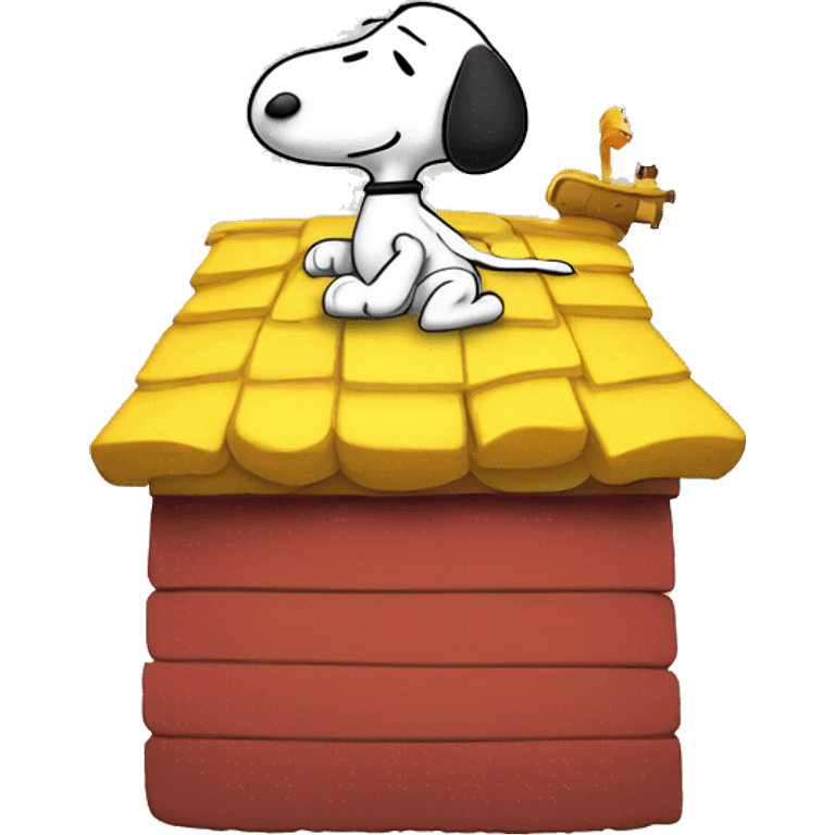 snoopy dominating woodstock emoji