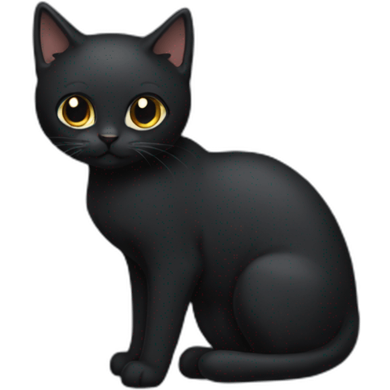 tailless-black-cat-body emoji