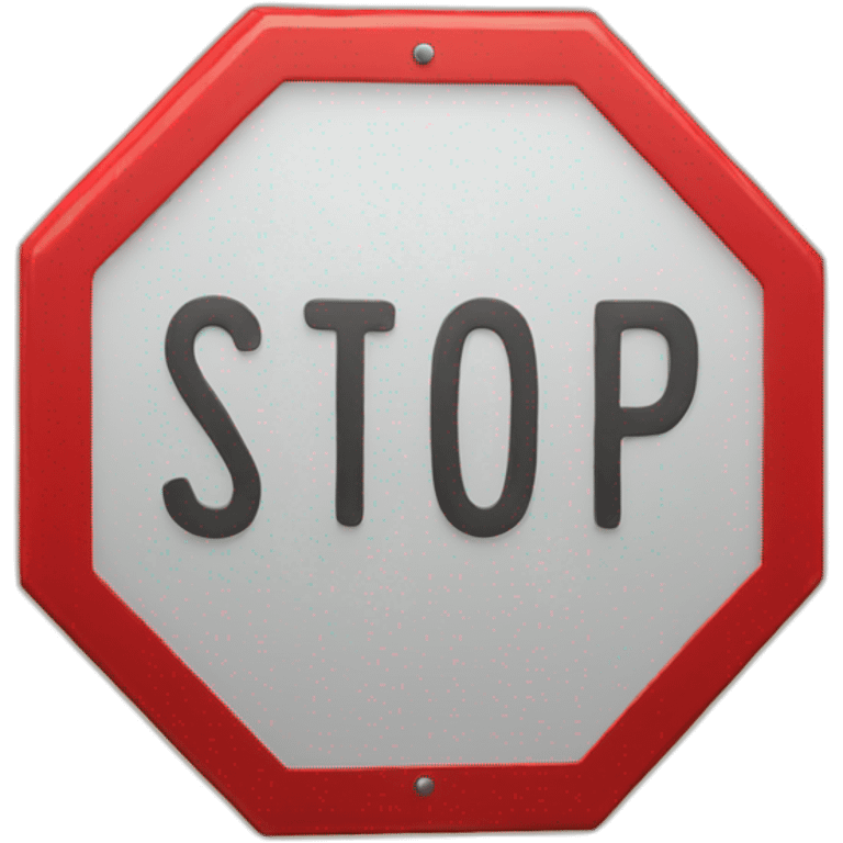 Stop sign emoji