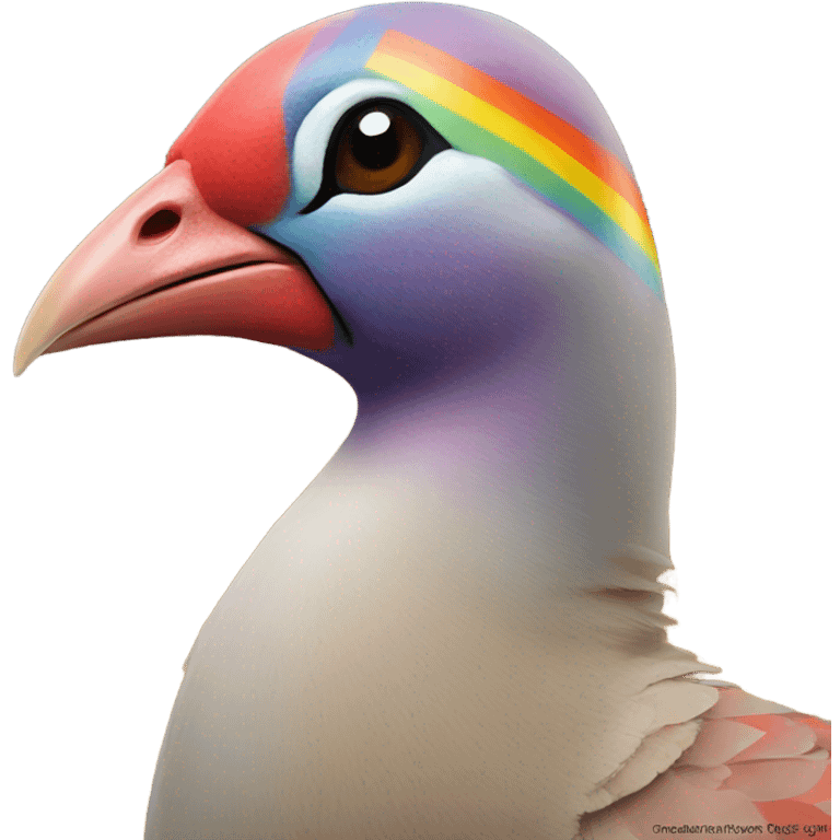 Rainbow chukar emoji