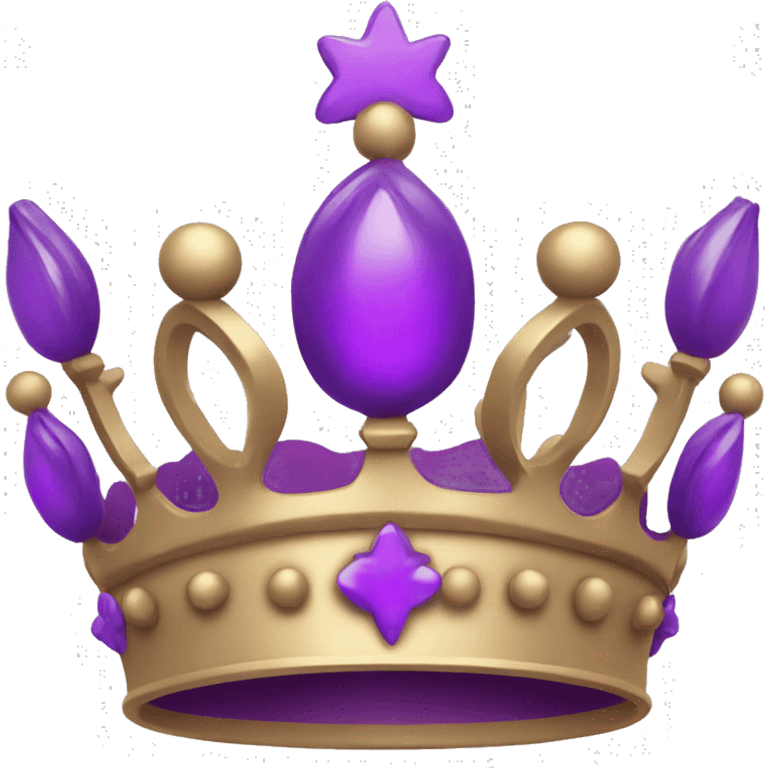 crown in violet emoji