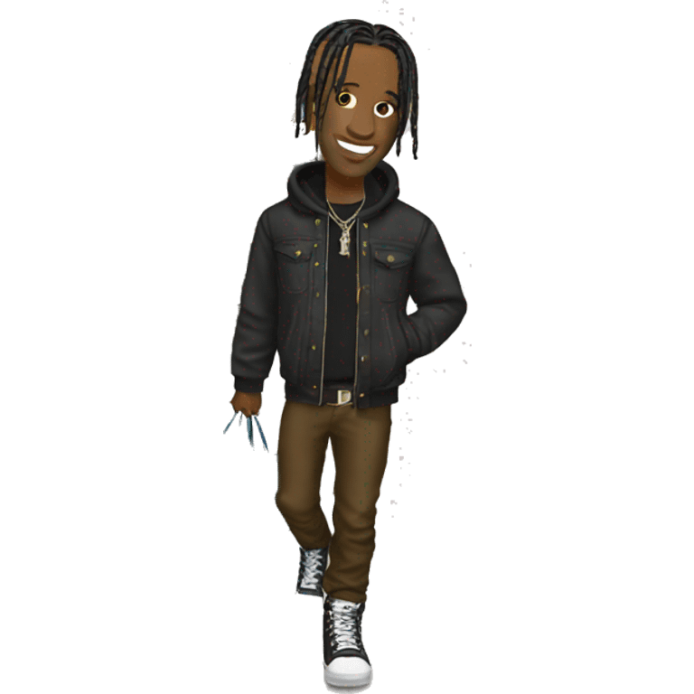 Travis Scott buying stuff emoji