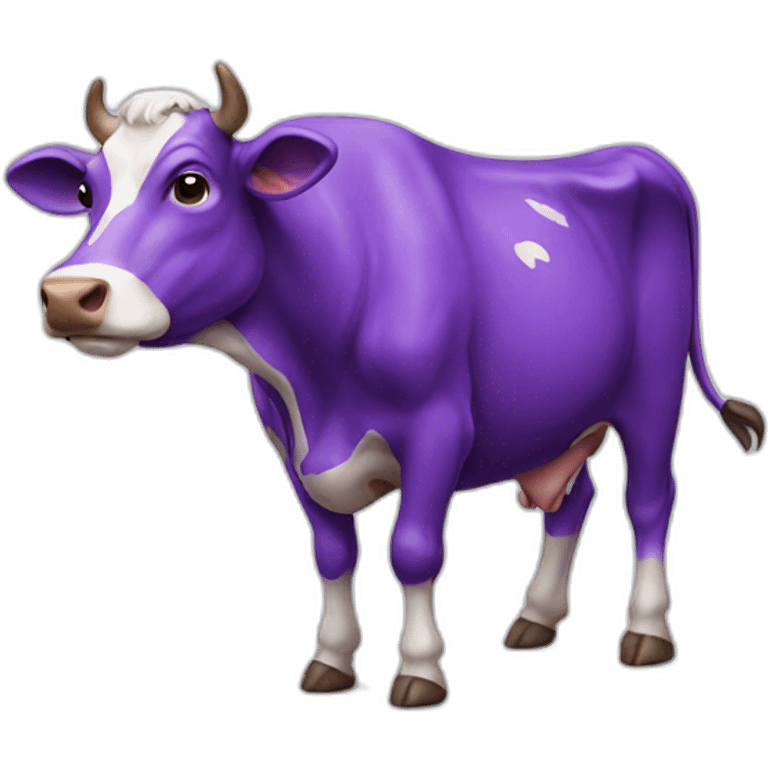 Purple cow emoji