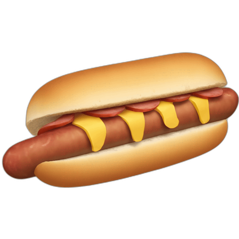 Bocadillo salchicha emoji