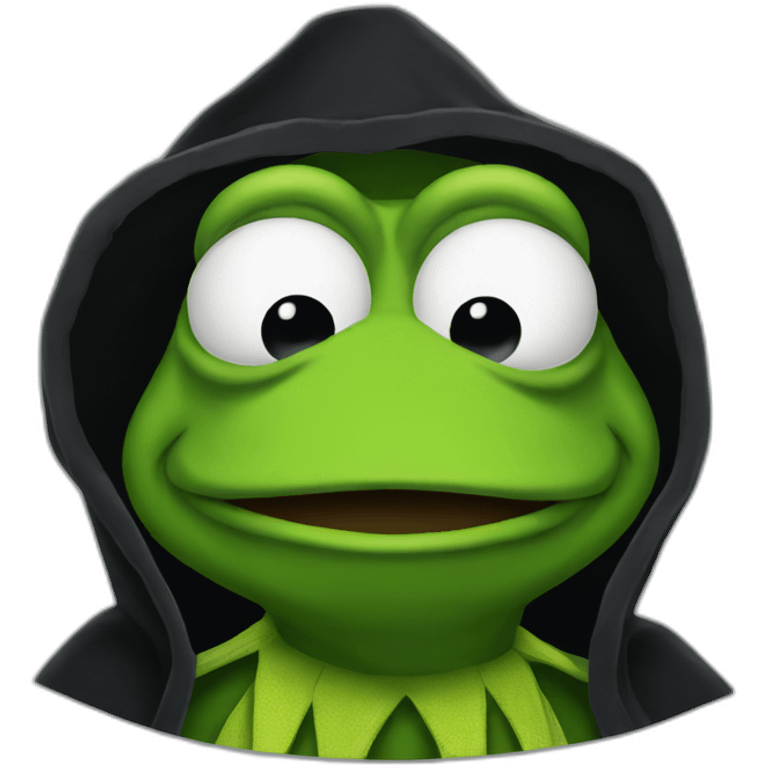 dark robe kermit the frog emoji