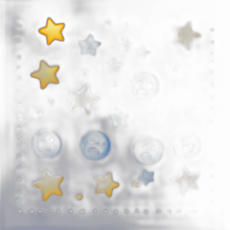 Finicial analyzer screen with stars emoji