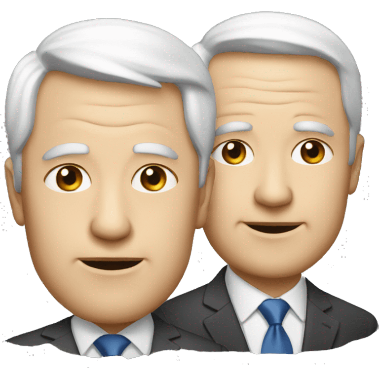 two male politicians one older and one younger emoji