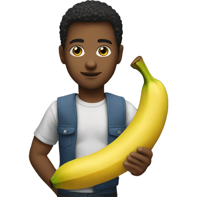 My youth with a banana  emoji