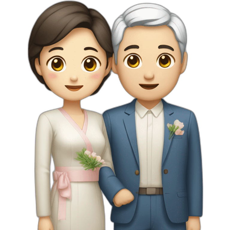 Korean 30’ age couple emoji