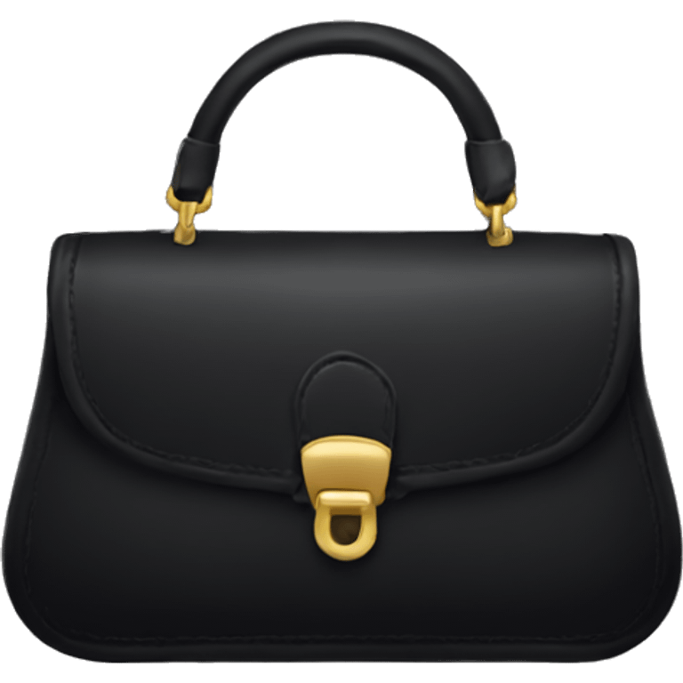 fancy black shoulder bag emoji