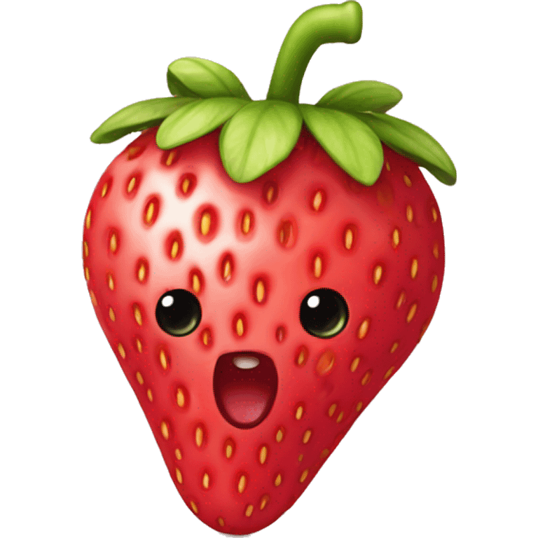 Strawberry tanghulu emoji