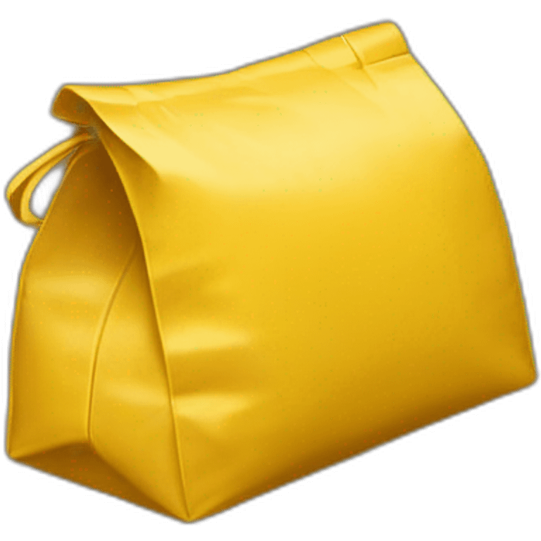 yellow coffee bag, hex code 034023 emoji