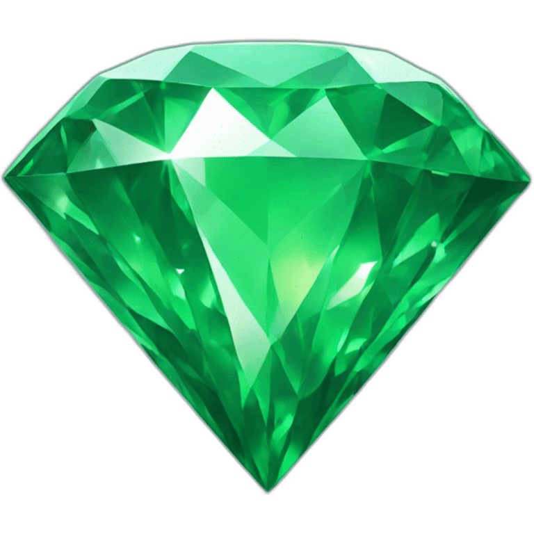 Huge green diamond emoji