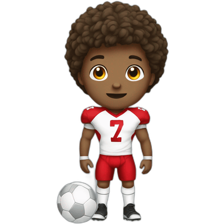 Boy play foot ball emoji