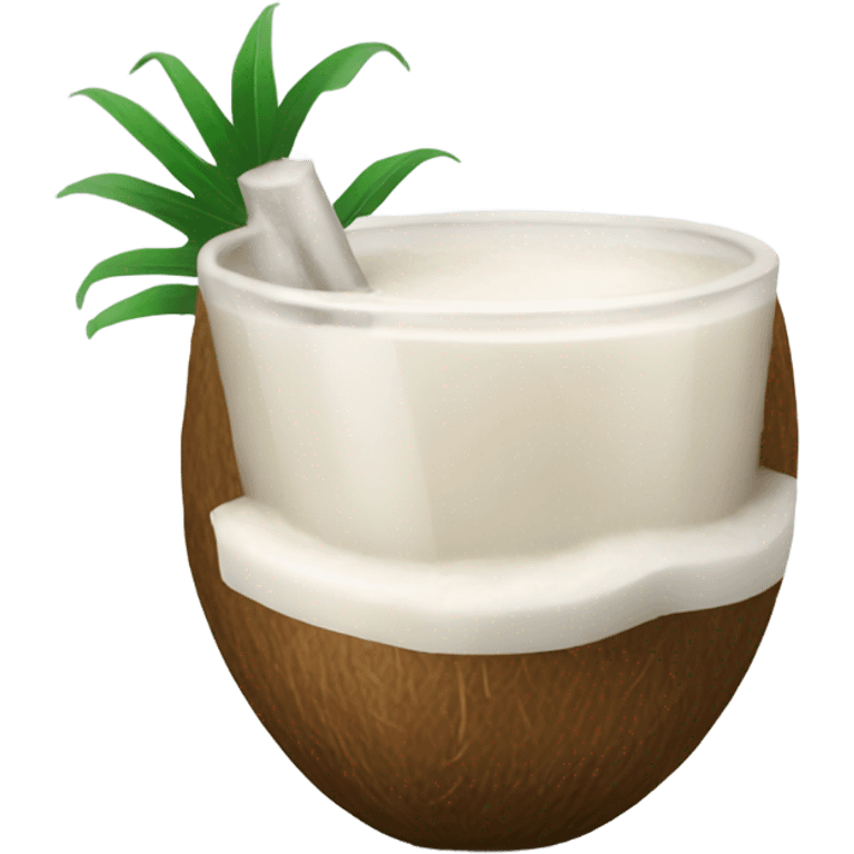  whole coconut drink emoji