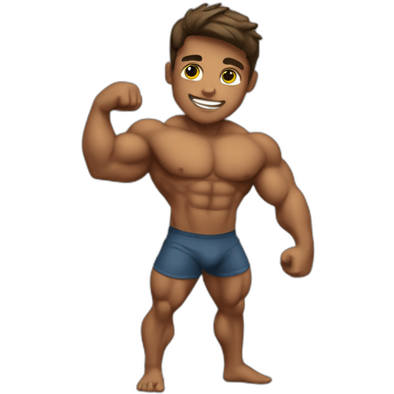 body builder boy emoji