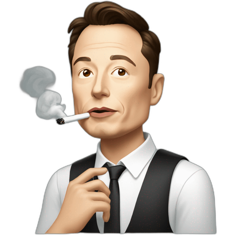 Elon musk smoking emoji