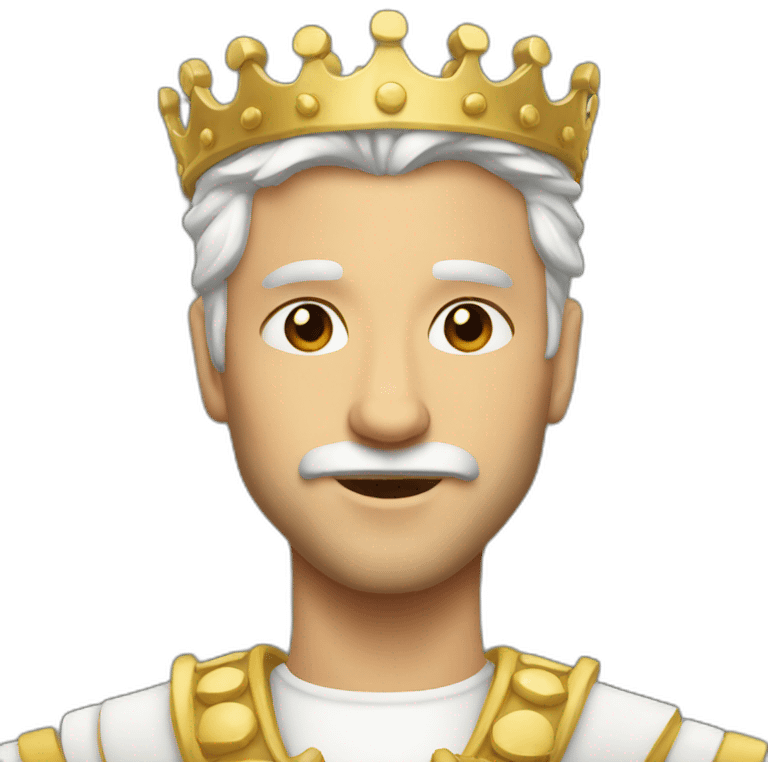 short white king emoji