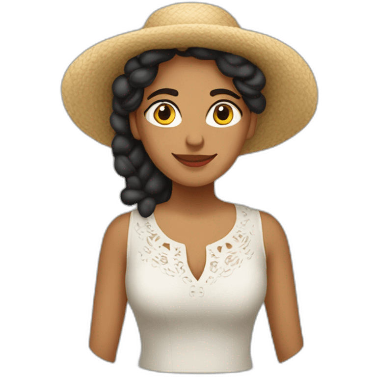 Mujer española guapa naturalista emoji