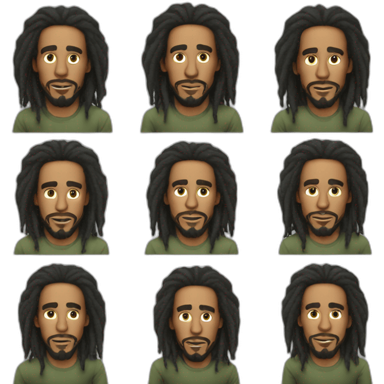 kinglsey ben-adir realistic actor bob marley emoji