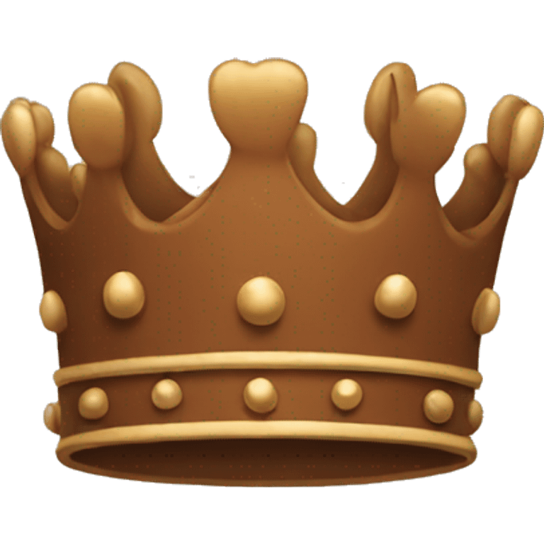 Brown crown emoji