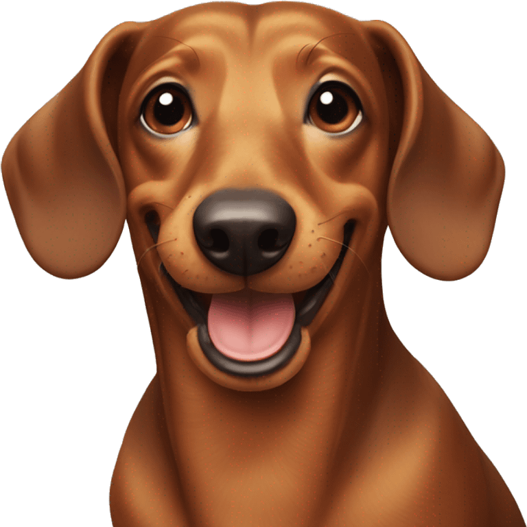 Dachshund smiling emoji