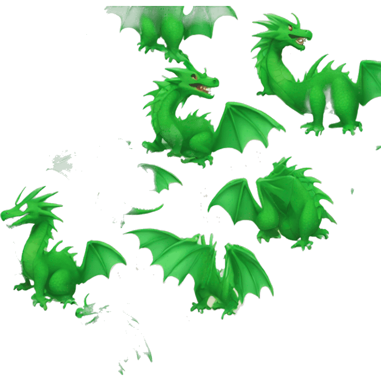 Crossed out green dragon emoji