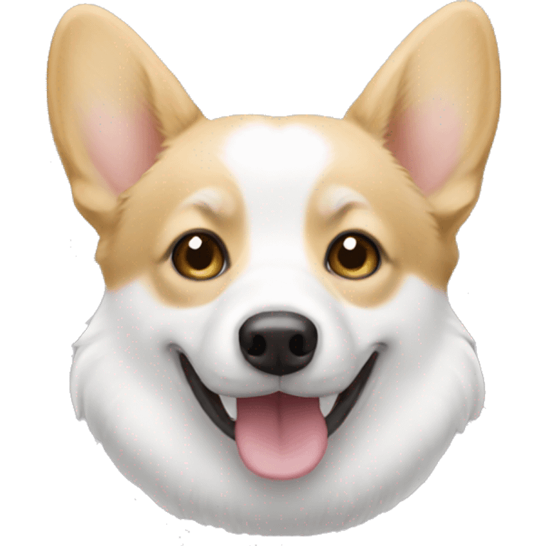 White corgi emoji